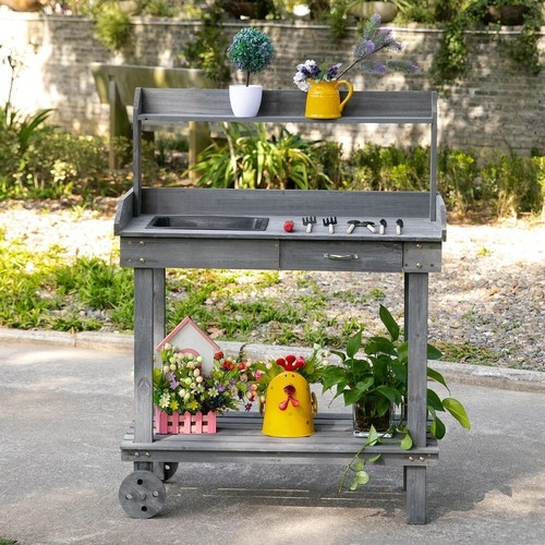 Large rolling grey - rolling, potting