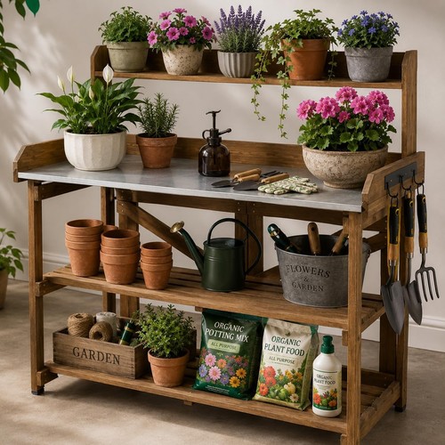 Outdoor potting horticulture - potting,